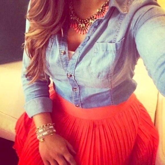 stella & dot ~ warm summer ~ coral cay necklace ~ fun vibrant vacation resort - Picture 10 of 10